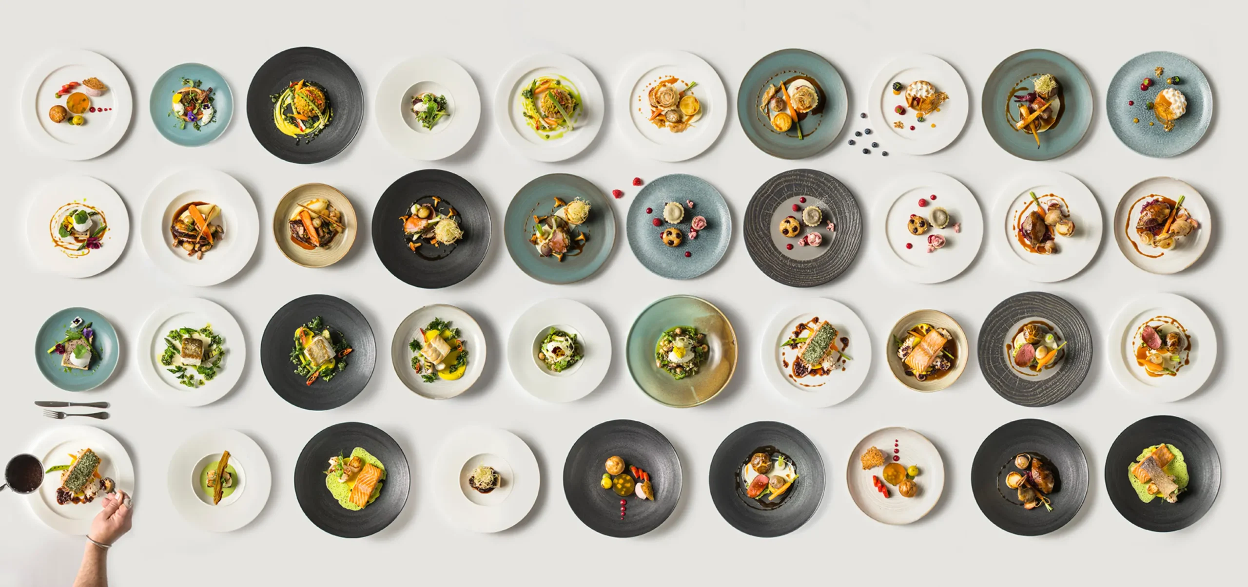 mythe barn chefs table dishes