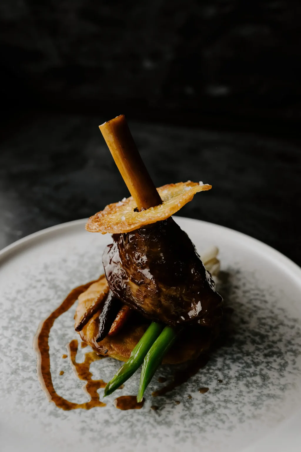 food-&-drink-braised-lamb shank close autum winter