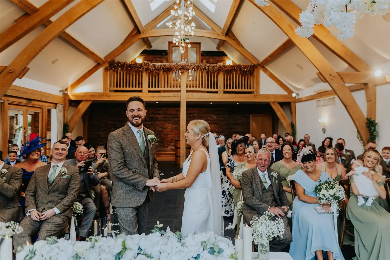 mythe barn ceremony service autumn