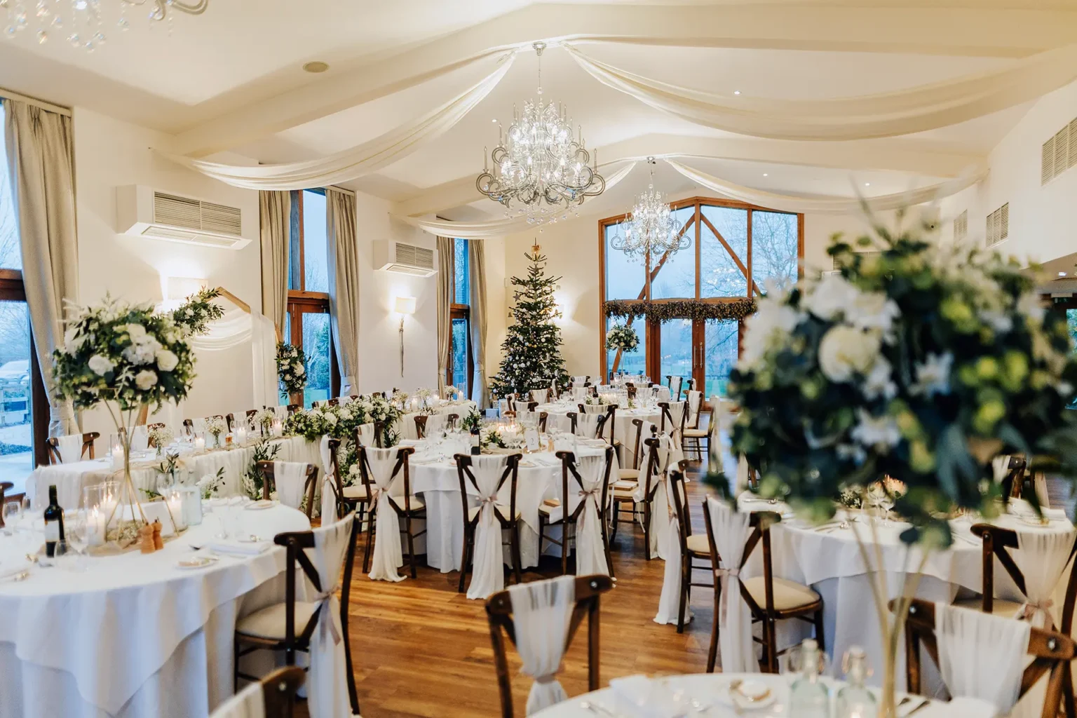 mythe barn reception christmas